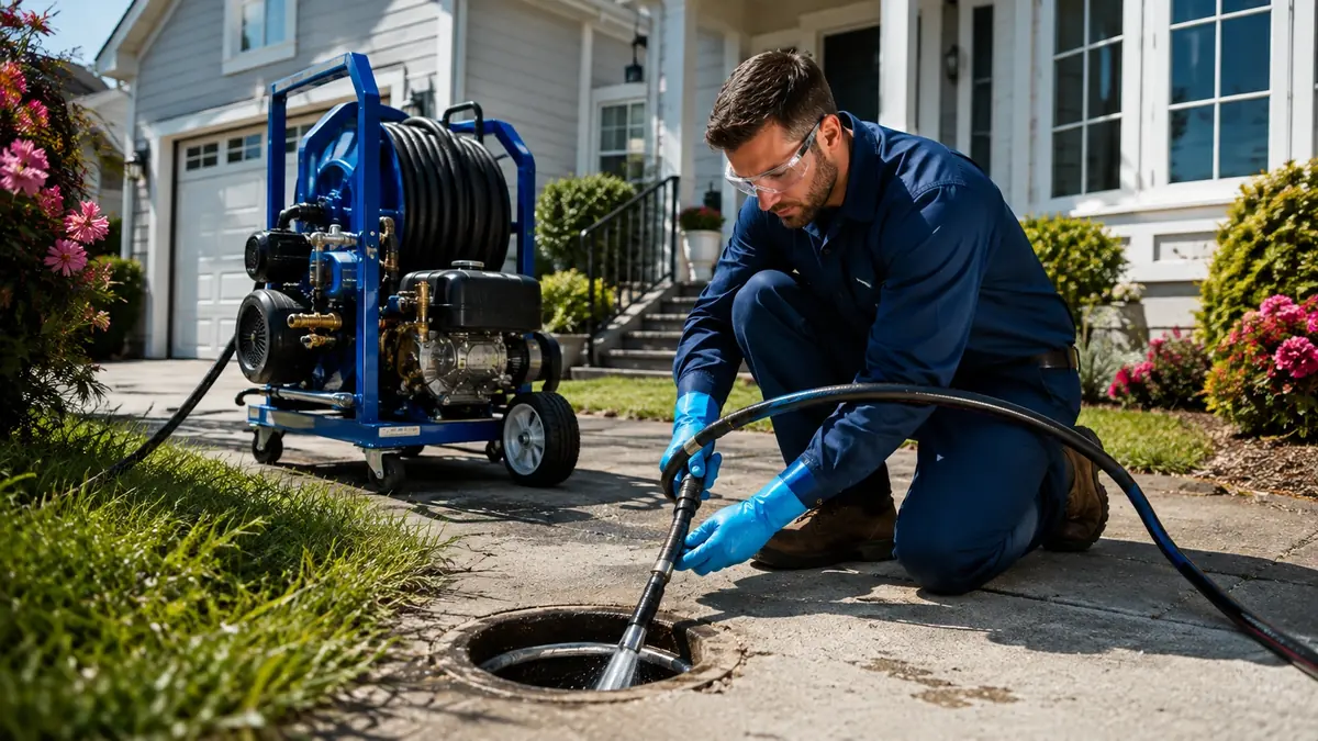 Residential Hydro Jet Drain Cleaning in Guadalupe
