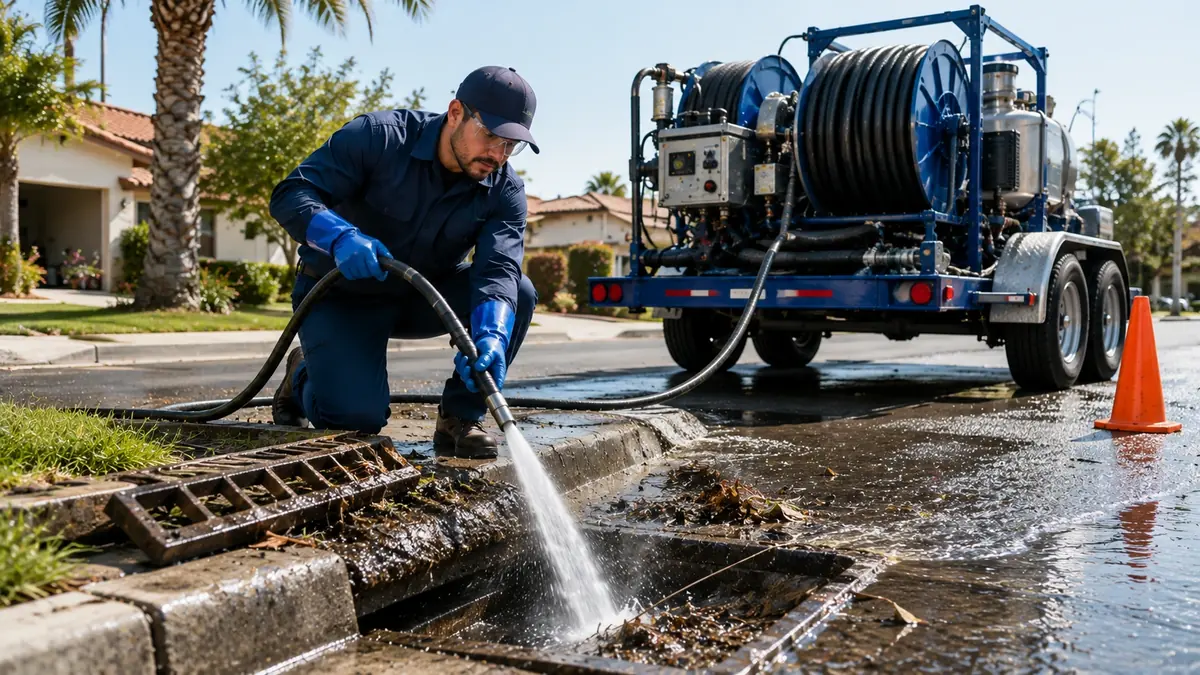 Storm Drain Hydro Jet Cleaning in Guadalupe